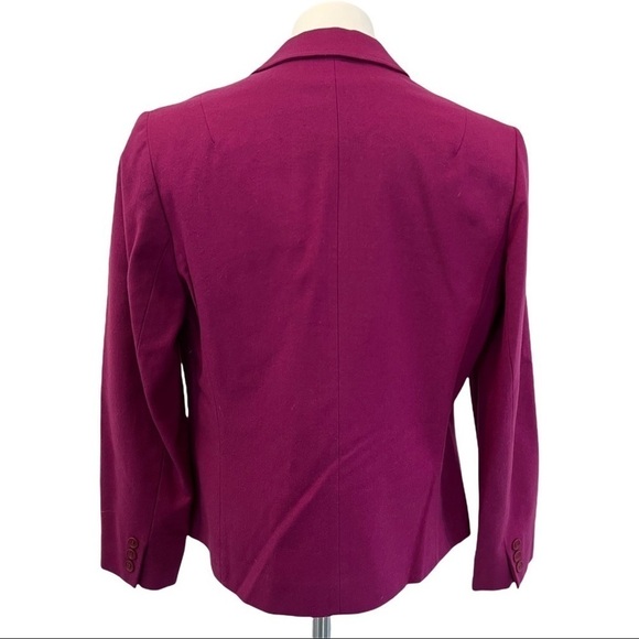 PENDLETON Vintage Wool Fuschia Single Breasted Blazer Size 12 - Picture 6 of 11